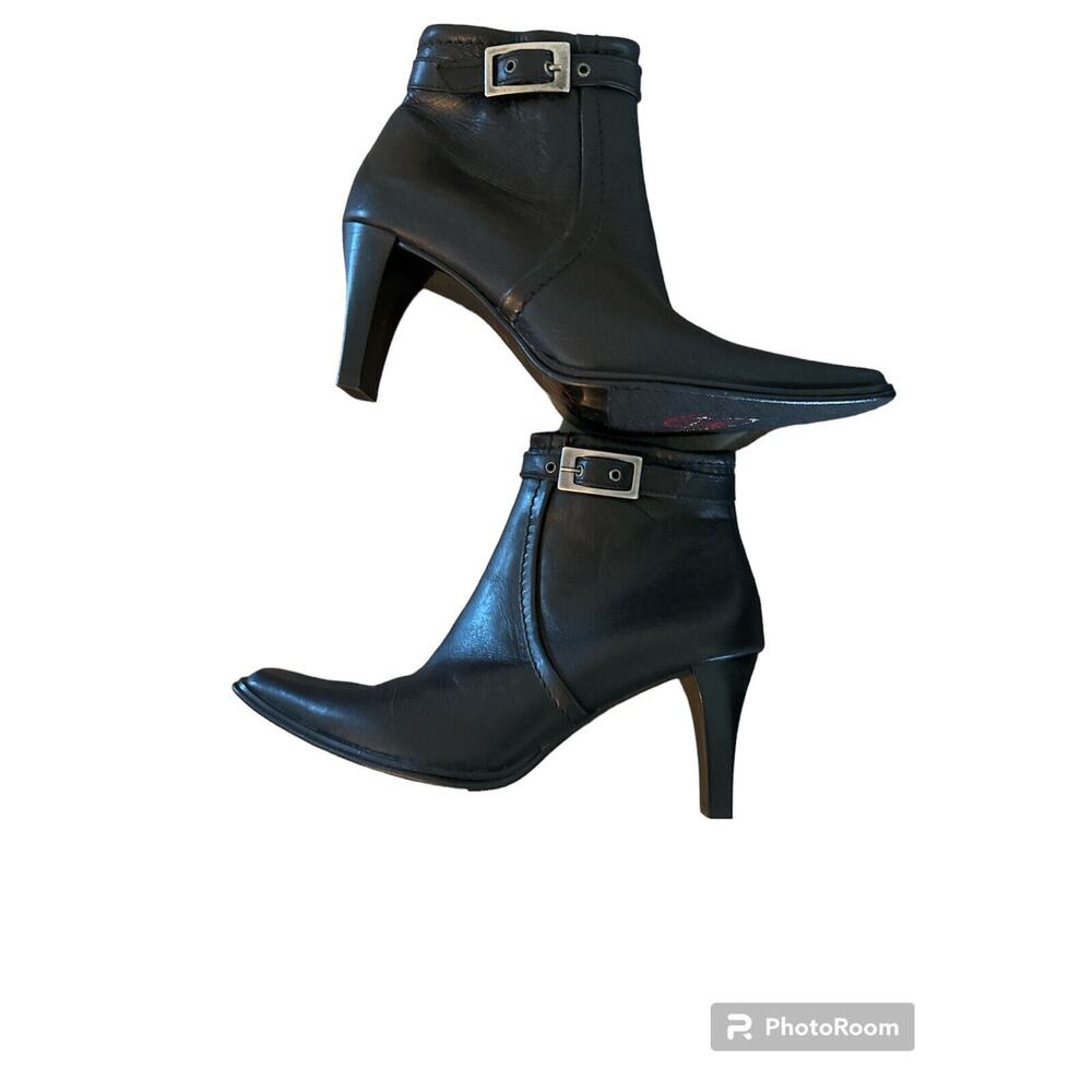 NEW Lavorazione Artigiana BUCKLE HEEL ANKLE Boots SZ 6.5 (37)